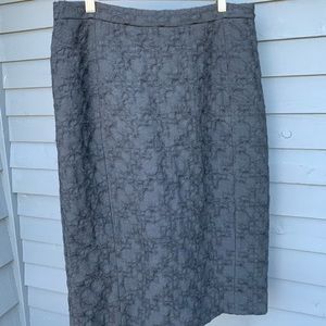 Black wool skirt - fitted and higher waisted